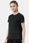 Enamor Relaxed Fitted Top - Black Mel Active Reflective — thumbnail 3